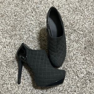 Gianni Bibi grey high heel booties